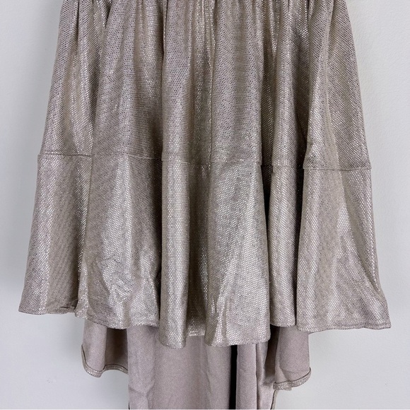 Joyfolie Cowgirl Metallic Sequins Hi Lo Divinia Dress Rose Gold | Girls 2 - Picture 3 of 10